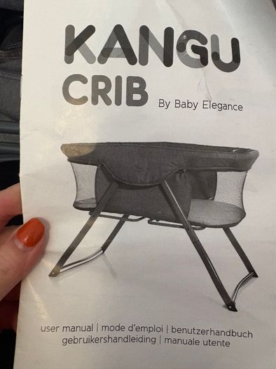 Kangu by baby elegance travel cot and next to me