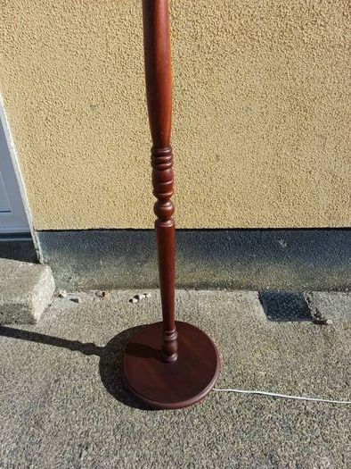 Vintage Mahogany Floor Lamp