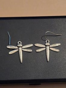 925 Sterling Silver Dragonfly Earrings