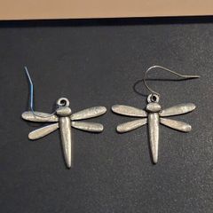 925 Sterling Silver Dragonfly Earrings