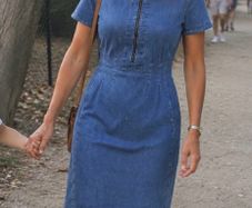 NEW Caroll Structured Denim Dress with pockets - Size 12