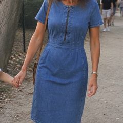 NEW Caroll Structured Denim Dress with pockets - Size 12