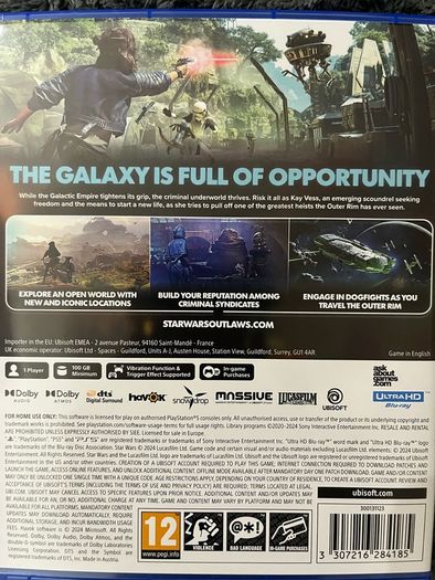 Star Wars outlaws PS5