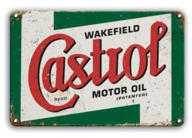 CASTROL Motor Oil ; Metal Sign