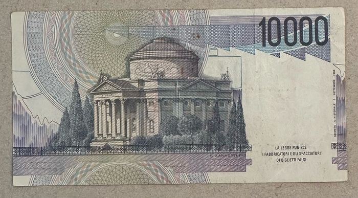 Italy 10000 Lira 1984 Banknote