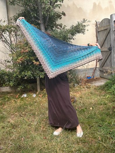 crochet handmade shawl