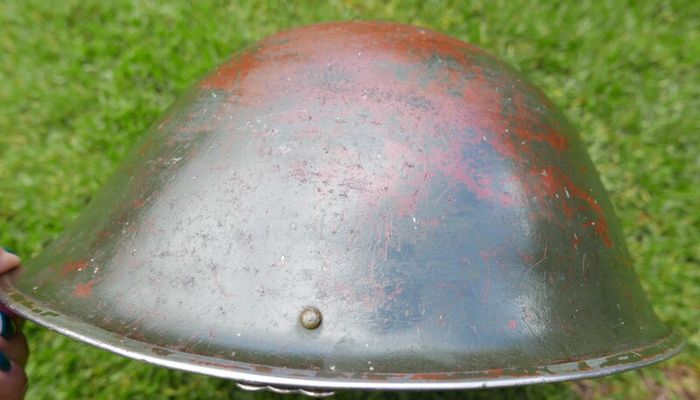 Vintage Steel Helmet 1958 British Army BMB MK IV