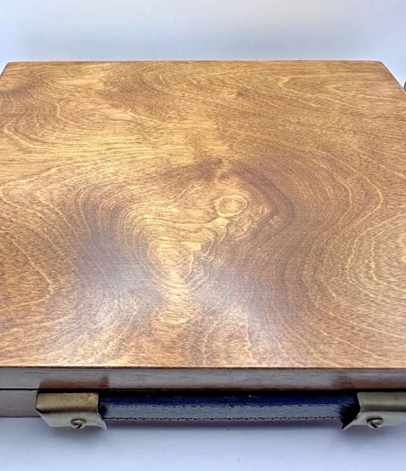 RARE Antique George Rowney No 9 Oil Colour Wooden Box Set - 1950s/60s Artist Case Prop