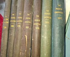 The Engravers Process. 7 Hardcover Books 1920s, Postage Available or Collection, Lots more Antiques and Collectables
