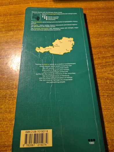 First Edition. Austria. Michelin Tourist Guide.