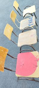 Four School Chairs