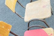 Four School Chairs