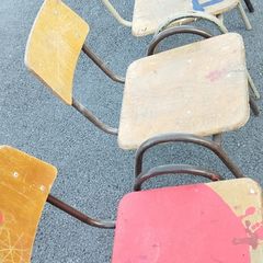 Four School Chairs