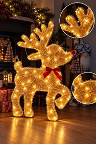 Handmade Light-up Christmas Reindeer