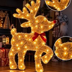 Handmade Light-up Christmas Reindeer