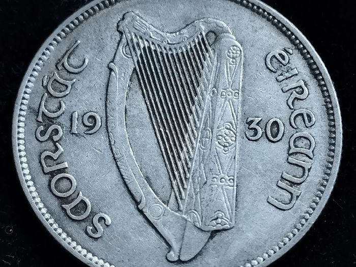 Ireland - 1930 - Florin - Salmon - Silver - KM.7 - [2750]