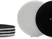 Glass Polish 11008 GP-PRO Felt Polishing Pads for Polishing Glass, Plastic, Metal, Marble - 125mm - Pack of 5 Pads