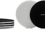 Glass Polish 11008 GP-PRO Felt Polishing Pads for Polishing Glass, Plastic, Metal, Marble - 125mm - Pack of 5 Pads
