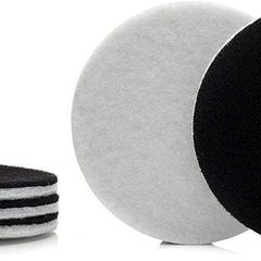 Glass Polish 11008 GP-PRO Felt Polishing Pads for Polishing Glass, Plastic, Metal, Marble - 125mm - Pack of 5 Pads