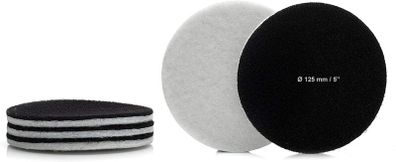 Glass Polish 11008 GP-PRO Felt Polishing Pads for Polishing Glass, Plastic, Metal, Marble - 125mm - Pack of 5 Pads