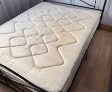 Bed with mattress