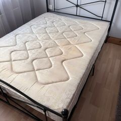 Bed with mattress