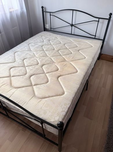 Bed with mattress