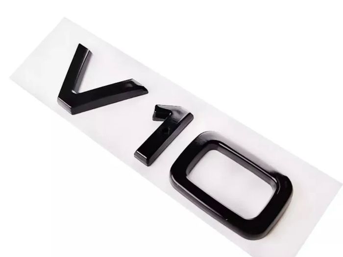 V10 Car Rear boot badge