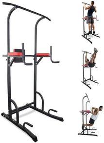 Fitness, Power Tower Dip Station, MultiFit, Adjustable Height and Backrest, Multi gym, Heavy Duty, Multi-functional Tower, Home Gym