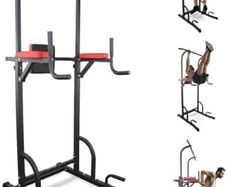 Fitness, Power Tower Dip Station, MultiFit, Adjustable Height and Backrest, Multi gym, Heavy Duty, Multi-functional Tower, Home Gym