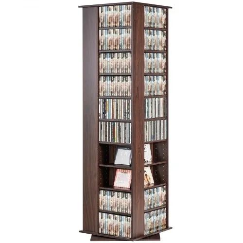 Media Storage Cabinet, Rotating Media Tower, Holds up to 1040 CDs, Protects & Organizes Music, Movie, Video Games or Memorabilia