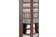 Media Storage Cabinet, Rotating Media Tower, Holds up to 1040 CDs, Protects &amp; Organizes Music, Movie, Video Games or Memorabilia