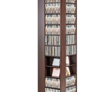 Media Storage Cabinet, Rotating Media Tower, Holds up to 1040 CDs, Protects & Organizes Music, Movie, Video Games or Memorabilia