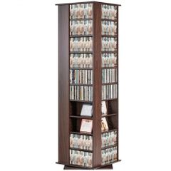 Media Storage Cabinet, Rotating Media Tower, Holds up to 1040 CDs, Protects & Organizes Music, Movie, Video Games or Memorabilia