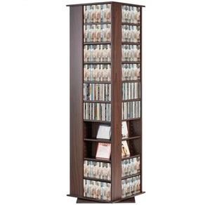 Media Storage Cabinet, Rotating Media Tower, Holds up to 1040 CDs, Protects & Organizes Music, Movie, Video Games or Memorabilia