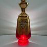 Glass Decanter. Vintage Bohemian-Style Ruby & Gilt Enamel Liqueur Decanter Image 6