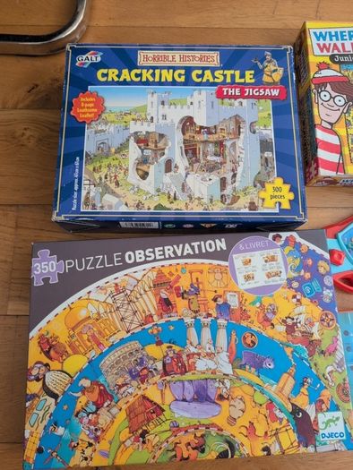Puzzles and VTech Kids Laptop