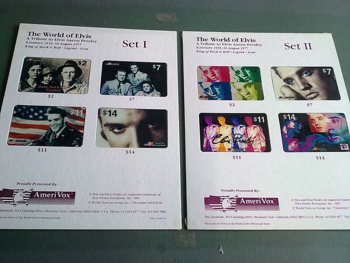 The World of Elvis AmeriVox callcard collection Elvis Presley