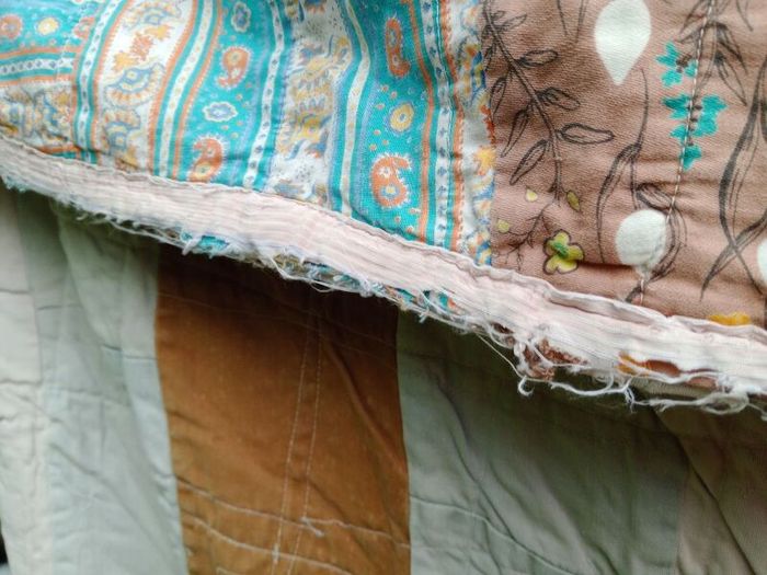 vintage scrap quilt, antique quilt, Rag quilt