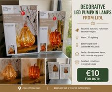 Decorative LED pumpkin lamps