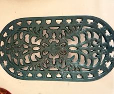 Green Metal Trivet
