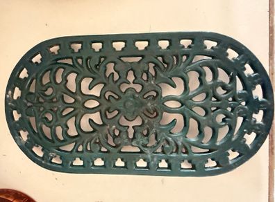 Green Metal Trivet