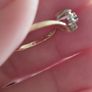 9ct gold cluster ring. Image 2