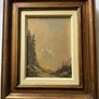 Pair of Vintage Mid-Century Mountain Landscape Oil Paintings, Signed "Nick", Framed Image 3