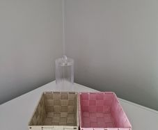 Set 2x small basket and Cotton box