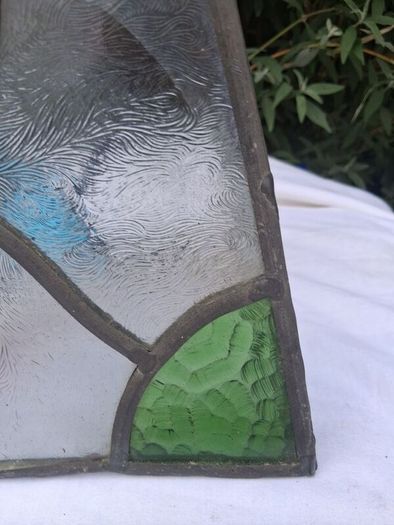 1920's Stained Glass Lamp/Porch Shade