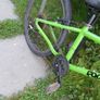 Green kids Frog bike with helmet Image 3
