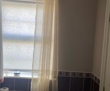 Gold voil curtain panels x2