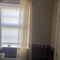 Gold voil curtain panels x2