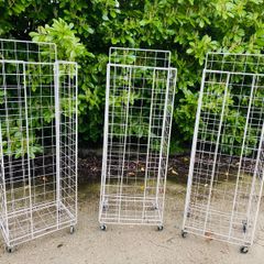 Large White Shop / Warehouse Trolleys - Good Quality